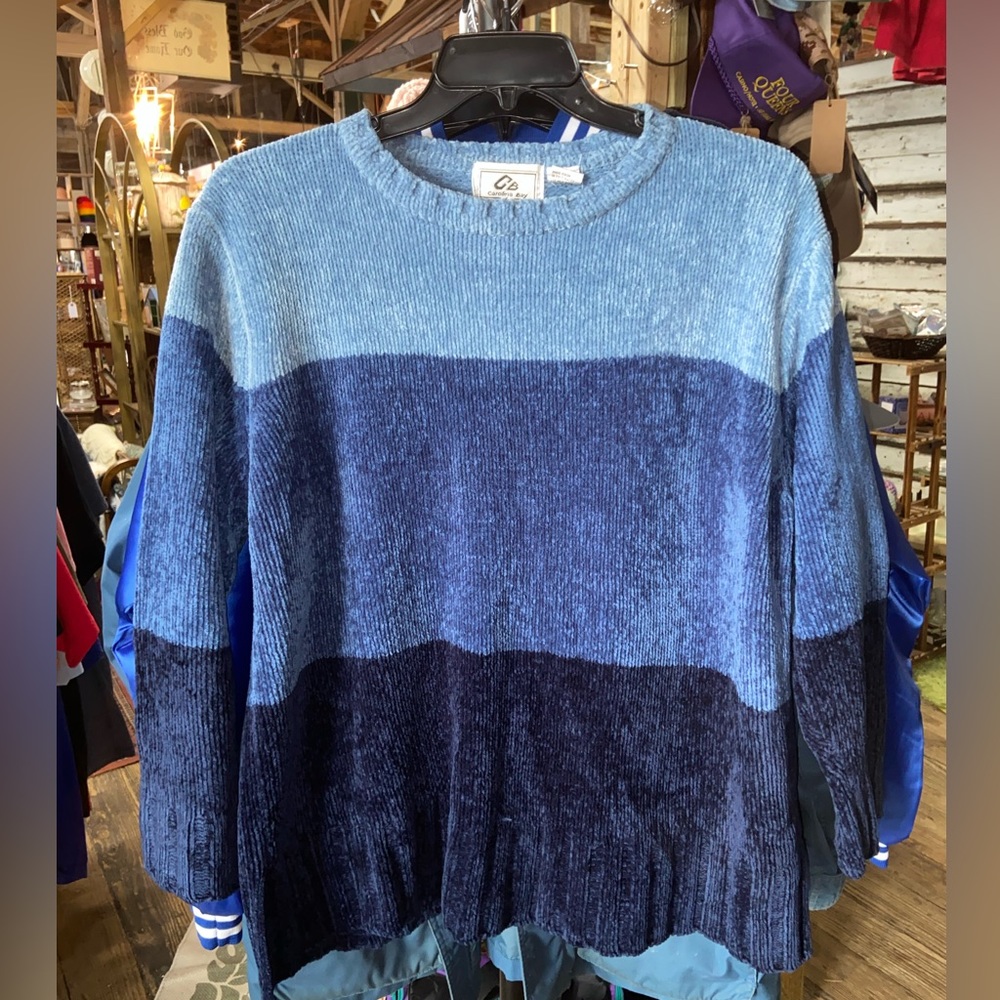 Carolina Bay Blue Ombré Sweater VINTAGE